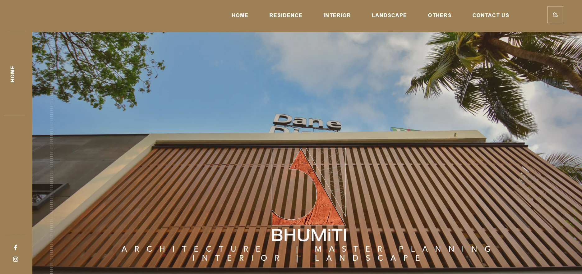 Construction company website interface developed in PHP CodeIgniter