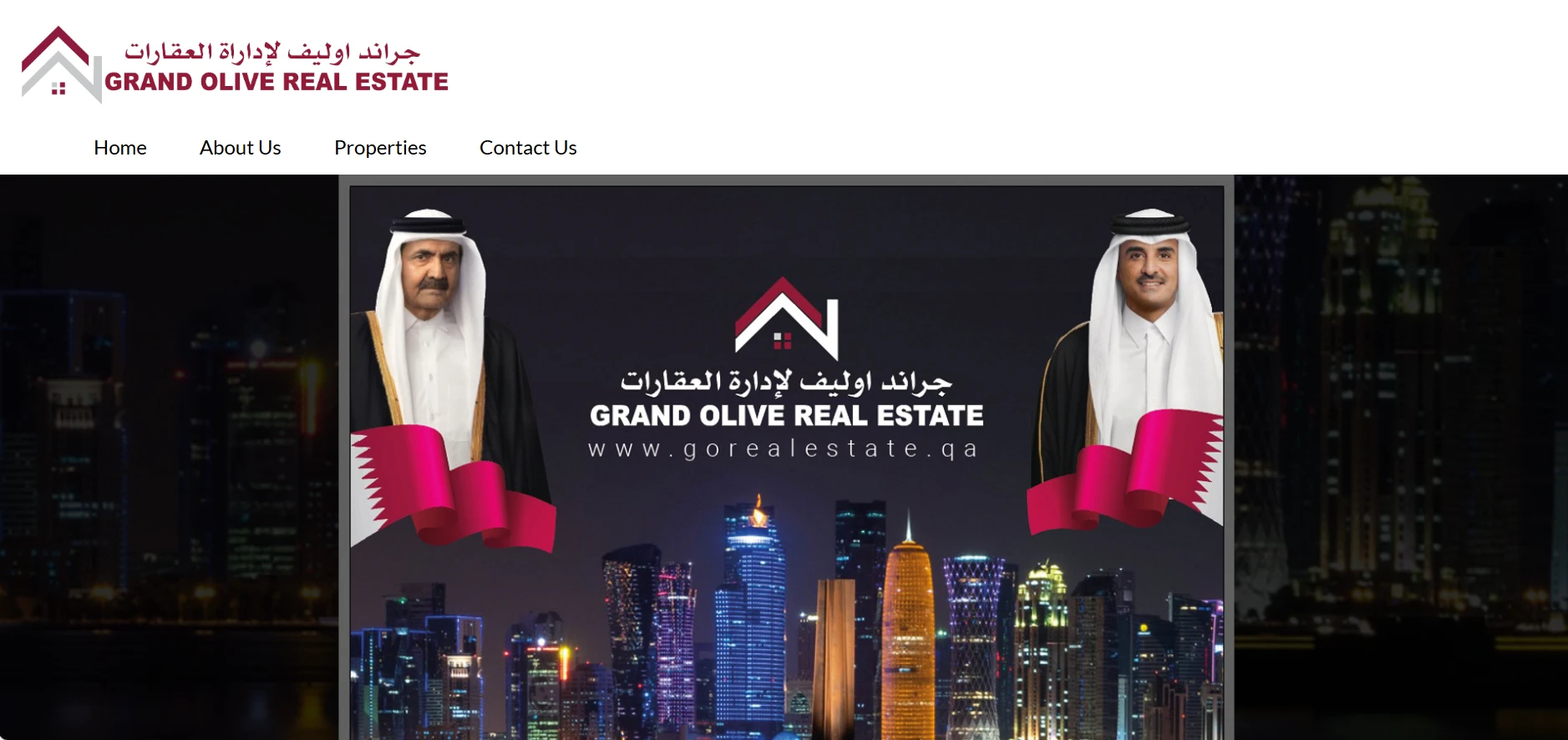 Real estate website for Grand Olive developed in Laravel