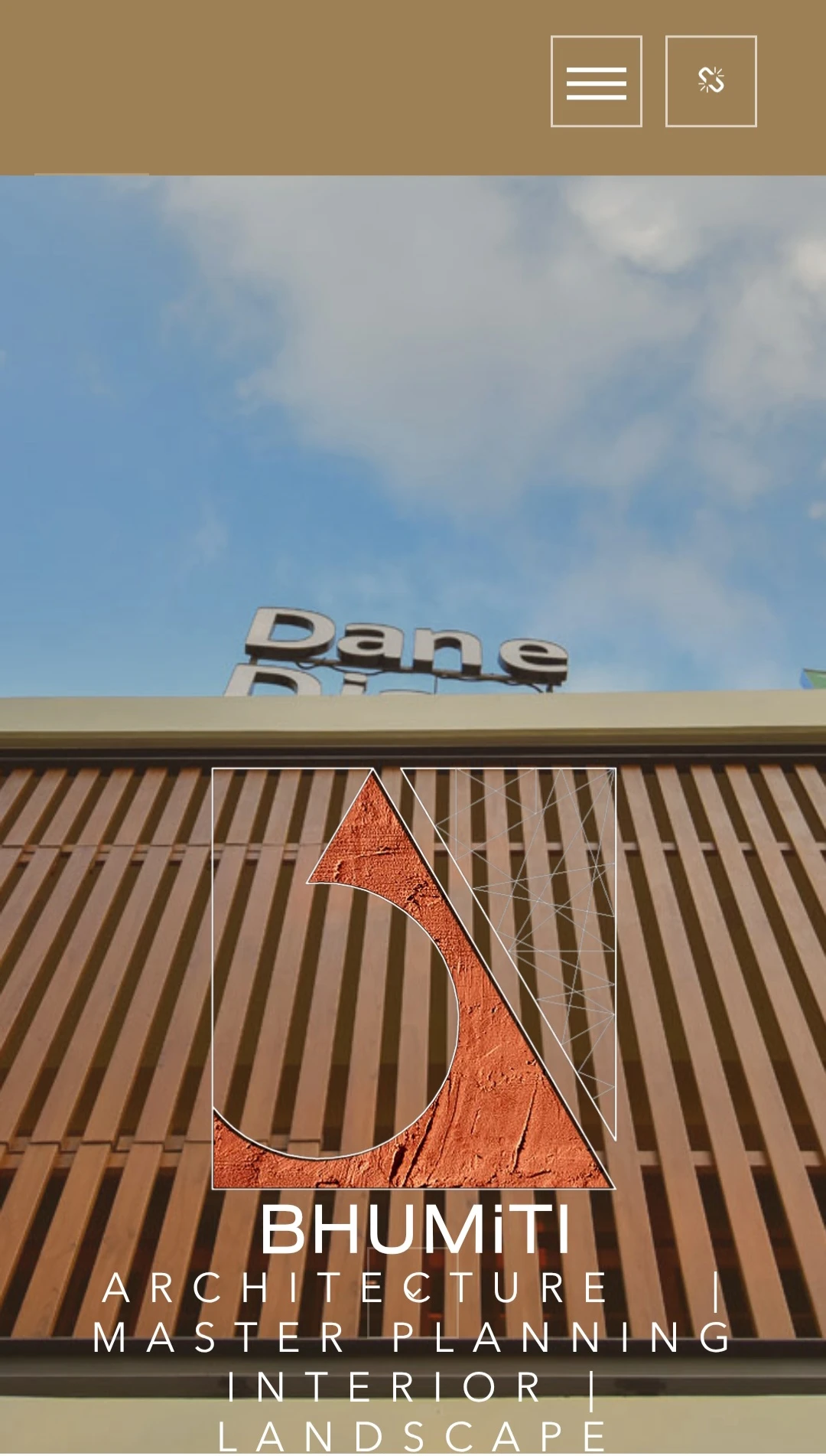 Construction company website interface developed in PHP CodeIgniter