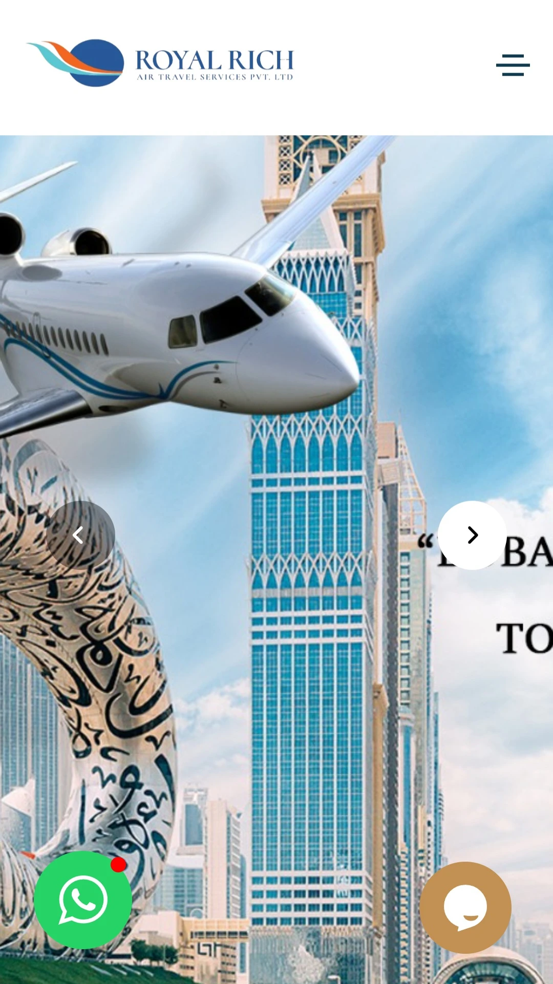 Laravel-based custom website for travel agency in India