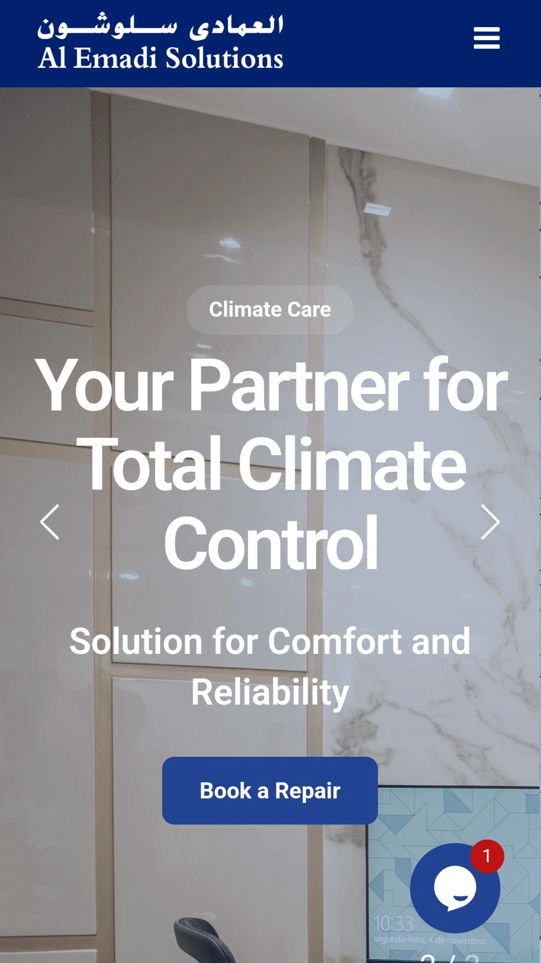 PHP web development for HVAC company in Qatar